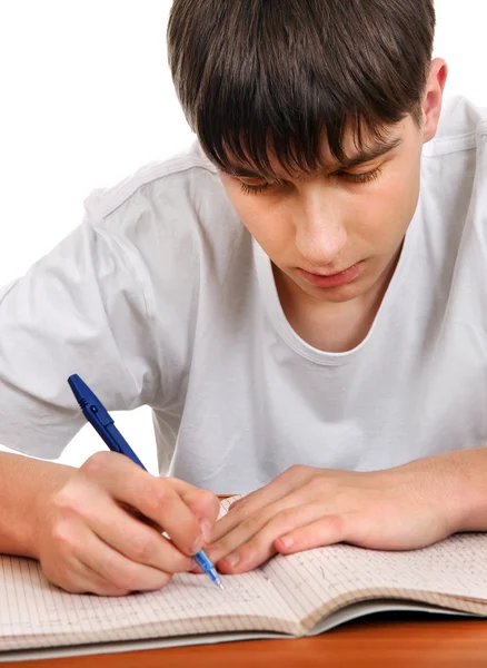 Schrijven van studenten — Stockfoto