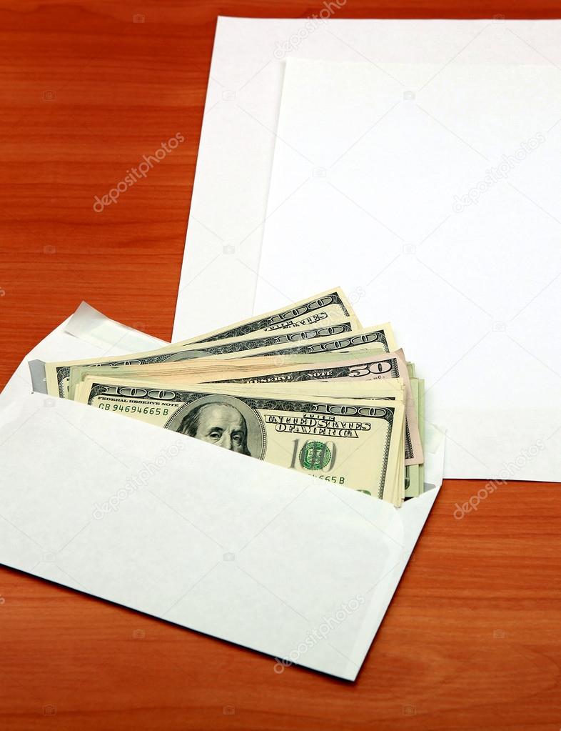 Envelope with a Money