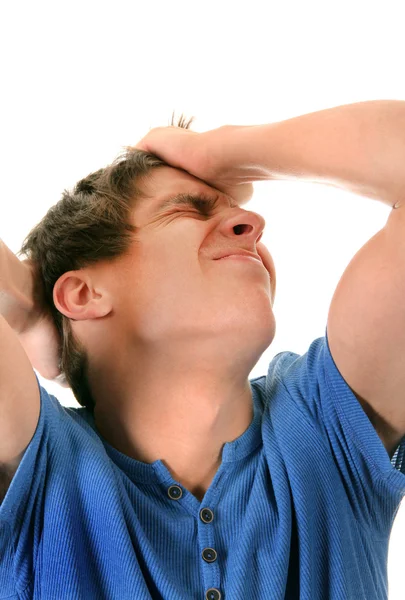 Stressed Young Man — Stock Photo, Image