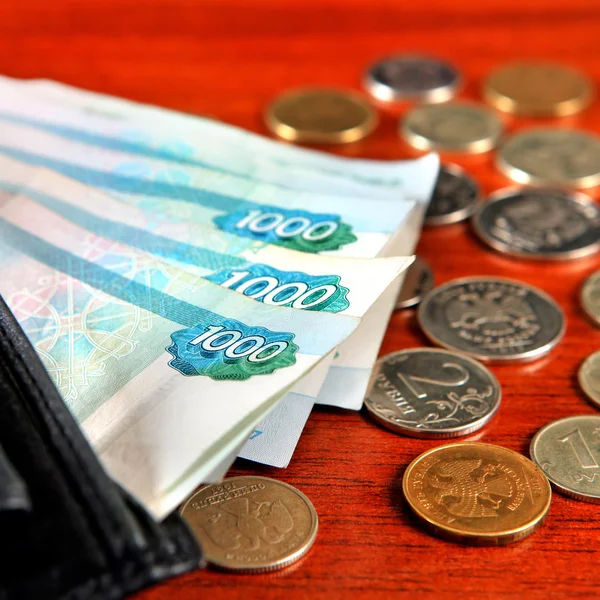 Primer plano del dinero ruso —  Fotos de Stock