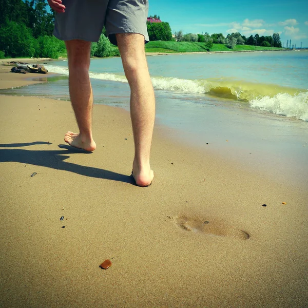 Gambe sul mare — Foto Stock