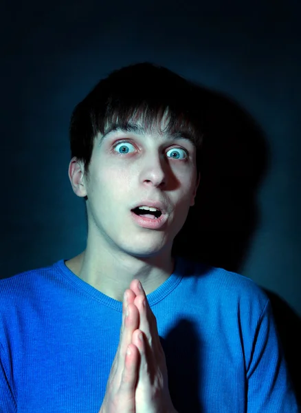 Shocked Young Man — Stock Photo, Image