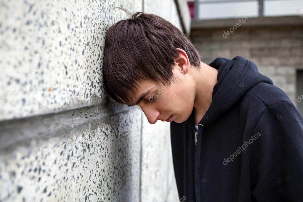Sad Young Man outdoor