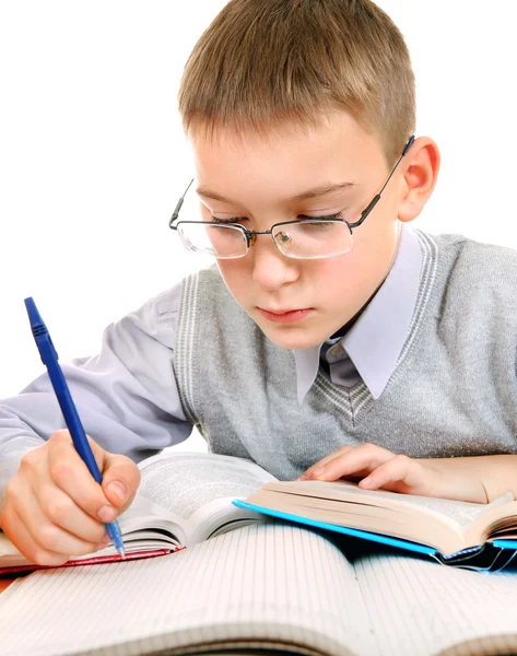 Ödev yapmak çocuk — Stok fotoğraf