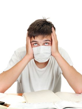 Öğrenci gribi maskesi