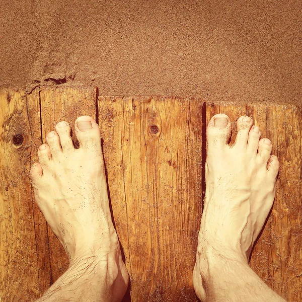 Legs on the Seashore — Stock Photo, Image