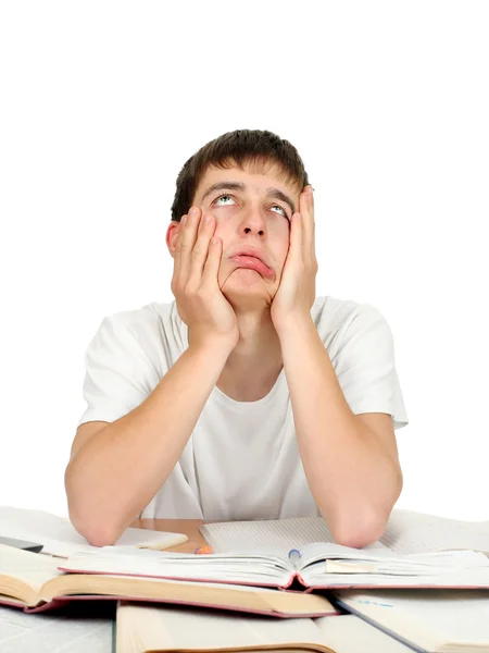 Estudiante aburrido y cansado — Foto de Stock