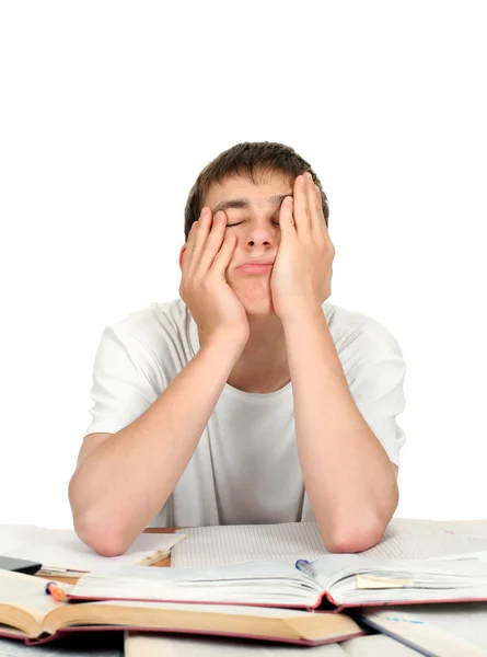 Estudiante aburrido y cansado — Foto de Stock