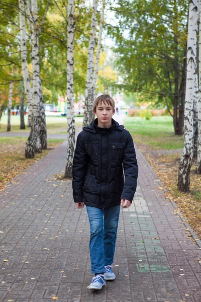 Angry Kid outdoor — Stock Photo, Image