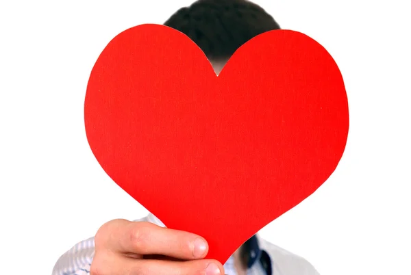 Person with Heart Shape — Stock Photo, Image