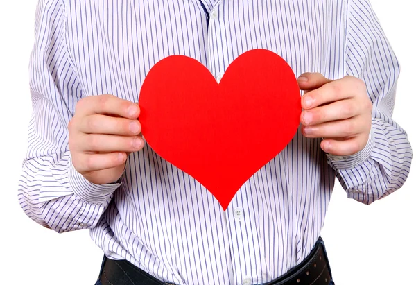 Person with Heart Shape — Stock Photo, Image