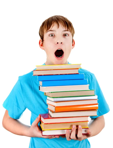 Kid with the Books — Stock Photo, Image
