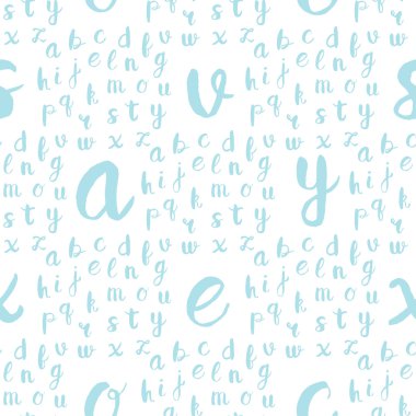 Siyah alfabesinde geçerli olan harfleri ile Seamless Modeli 