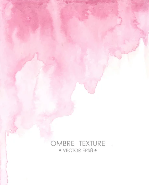 Ombre suluboya pembe. Elle çizilmiş ombre doku. Suluboya ile beyaz boşluk metin için açık mavi renkli boyalı. 