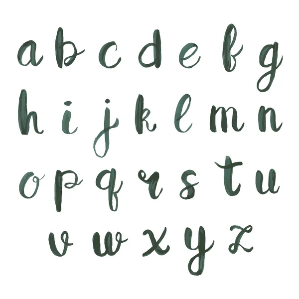 水彩の手描きアルファベット — ストックベクタ