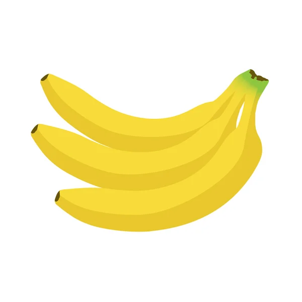 Banane, Fruchtvektorillustration im flachen Stil. — Stockvektor