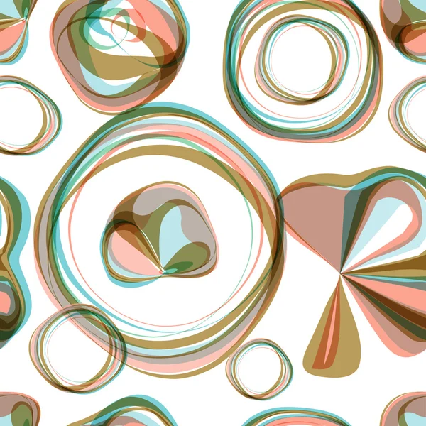 Bulles rondes sans couture motif abstrait . — Image vectorielle