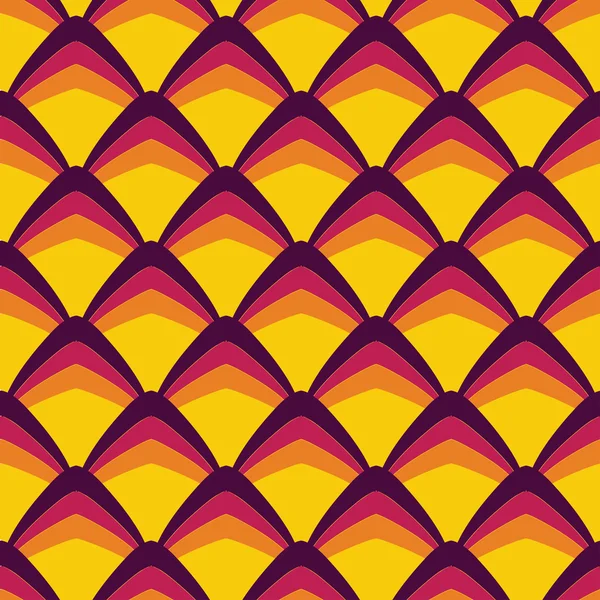 Absztrakt retro görbék a seamless pattern — Stock Vector