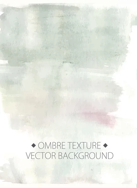 Watercolor painted light grey background with white space for text. — Stock Vector