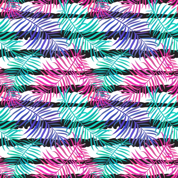 seamless pattern with  palm leaves