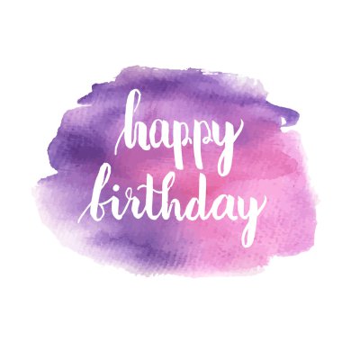 greeting card for birthday with pattern of gold foil confetti on watercolor background