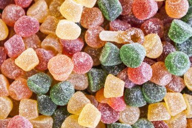 Parlak renkli şeker ve reçel mükemmel arka plan