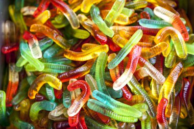 Parlak renkli şeker ve reçel mükemmel arka plan