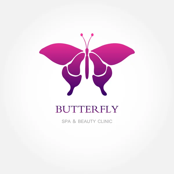 Abstract butterfly in pink and violet colors — Stock Photo, Image