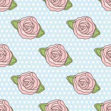 Siyah ve beyaz renklerde grafik soyut stilize gül. Vektör Dikişsiz modern desen