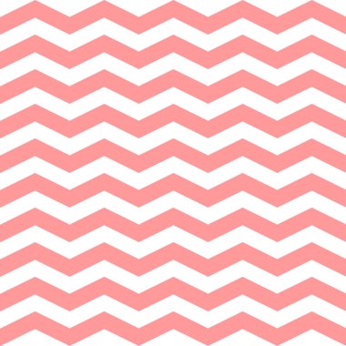 Chevron Zikzak dikişsiz desen. Vektör pembe ve beyaz renk deseni. Girly tasarım için dikişsiz doku