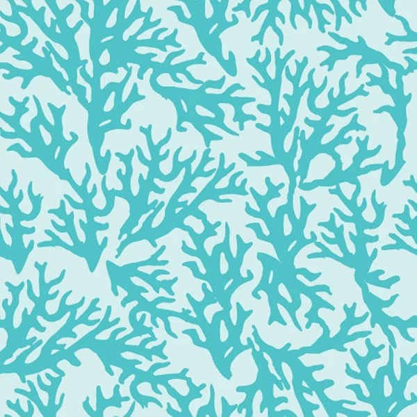 Modèle avec corail bleu . — Image vectorielle
