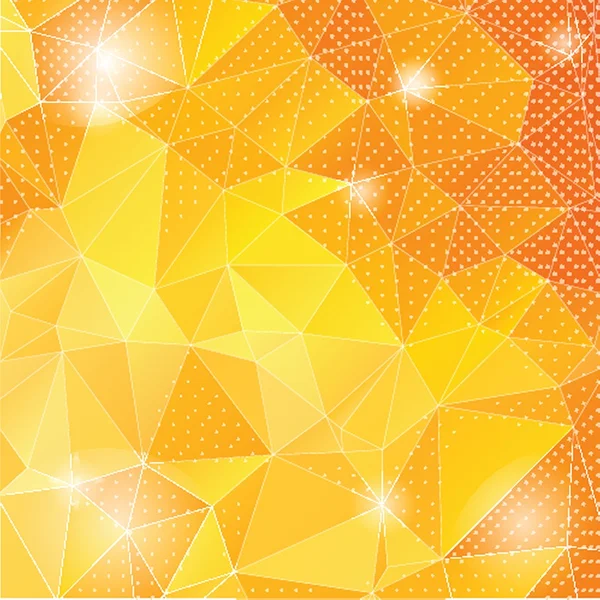 Yellow triangles background — Stock Vector