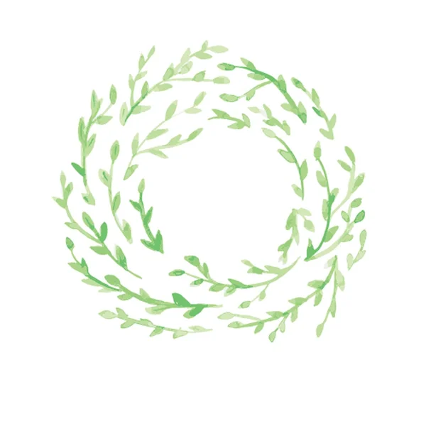 wenskaart met bloemen krans