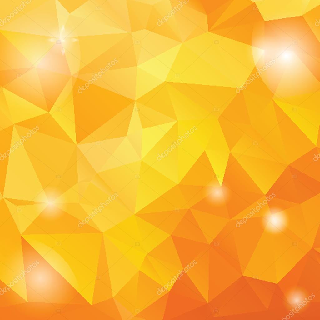 Yellow triangles background — Stock Vector © mcherevan 53962925