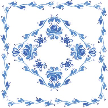 wenskaart met bloemen krans