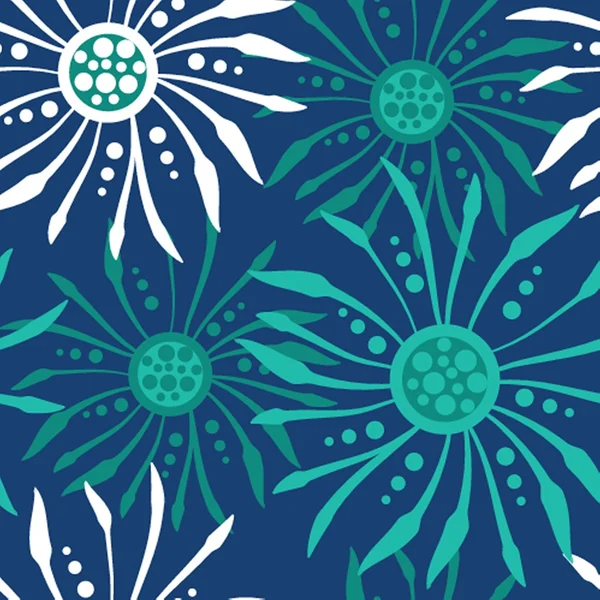 Motif floral sans couture — Image vectorielle