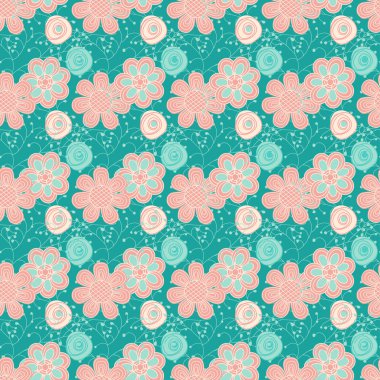 Zarif koyu mavi seamless modeli