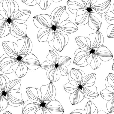 seamless modeli pembe orkide ile vektör