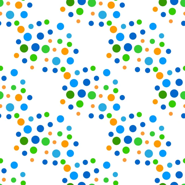 Seamless variegated polka dot pattern. Vector, EPS10 — Stock Vector