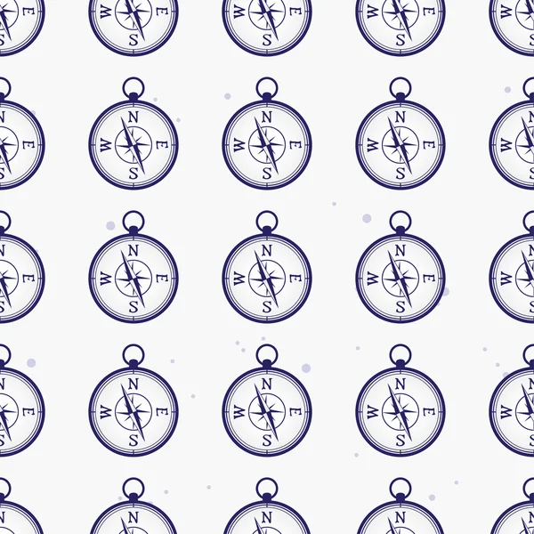 Seamless pattern with compass. — Stock Vector