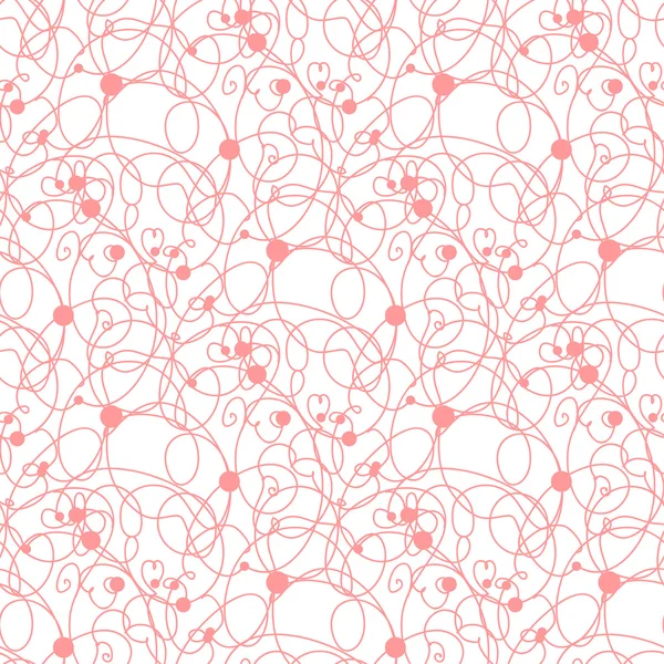Lignes roses sans couture et motif de points . — Image vectorielle