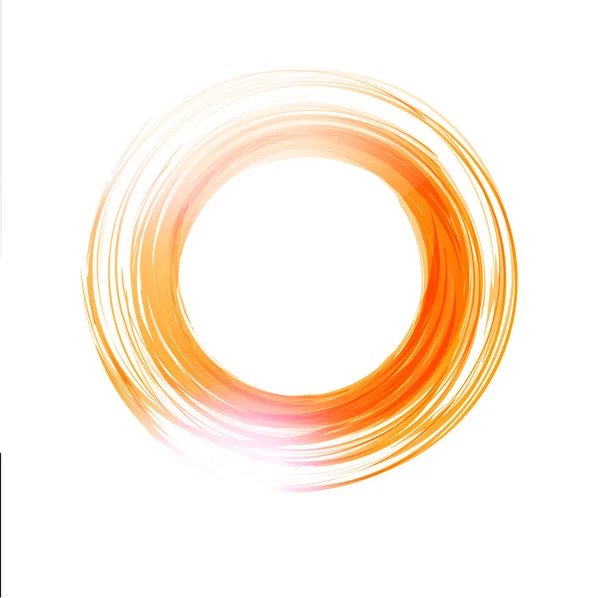 Vector abstracto círculo naranja. Plantilla de diseño  . — Vector de stock