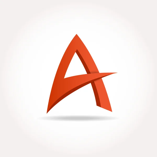 Letter A abstracte sjabloon logo ontwerp. Vector logo — Stockvector