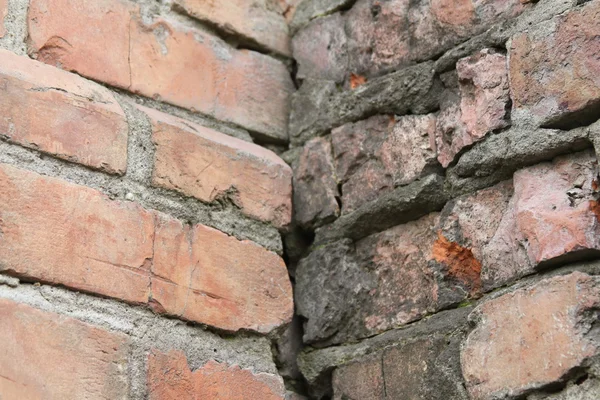 Hermosa pared de ladrillo marrón gran fondo — Foto de Stock