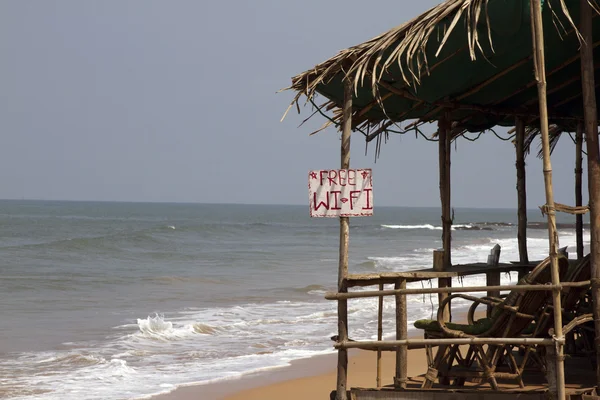 GOA India Beach, WIFI — Stock Photo, Image