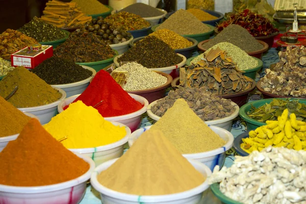 Spice Indian bazaar Mercado de Anjuna Goa — Foto de Stock