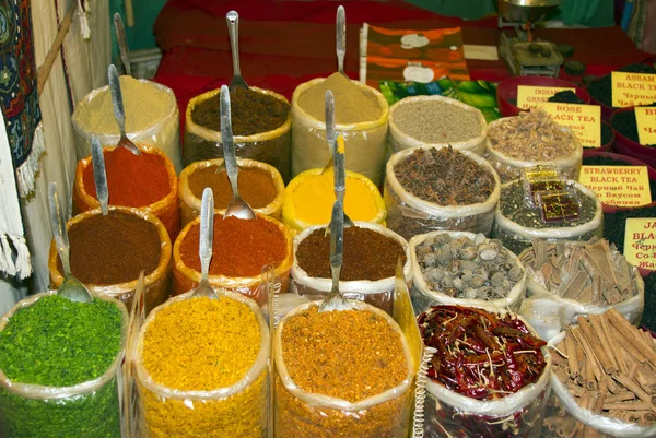 Spice Indian bazaar Mercado de Anjuna Goa — Foto de Stock