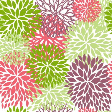 Parlak çiçek seamless modeli. Vektör çizim için duvar kağıdı, tekstil.