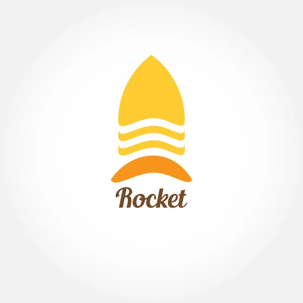 Vector rocket logo symbol. Rocket logotype icon for your buisiness — Stock Vector