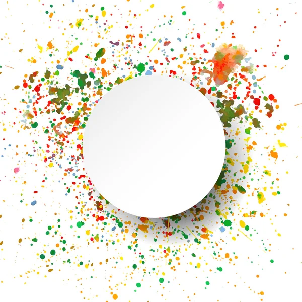 Uměleckého pozadí abstraktní s akvarel splash — Stockový vektor